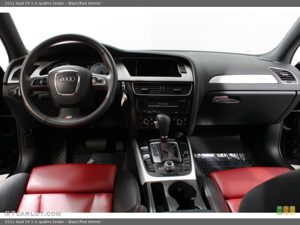 Black/Red Interior Dashboard for the 2011 Audi S4 3.0 quattro Sedan #75717974