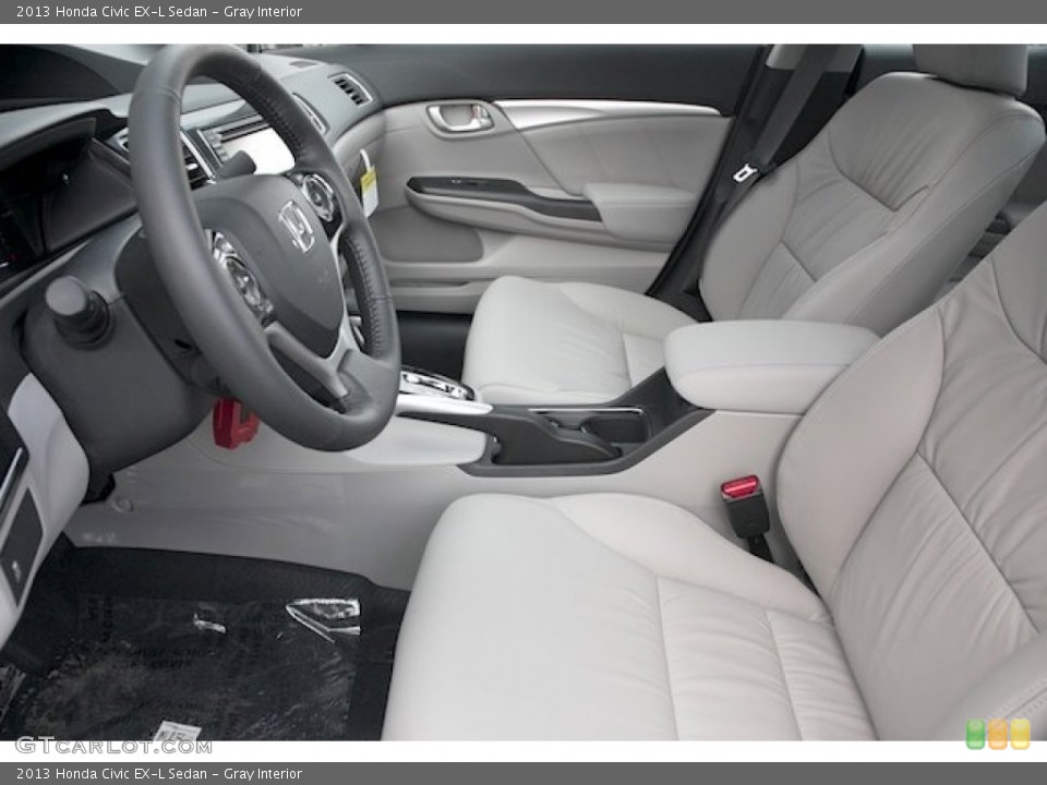 Gray Interior Front Seat for the 2013 Honda Civic EX-L Sedan #75718054