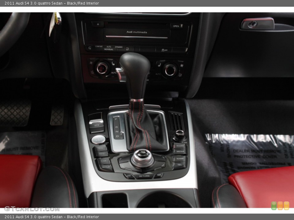Black/Red Interior Transmission for the 2011 Audi S4 3.0 quattro Sedan #75718059