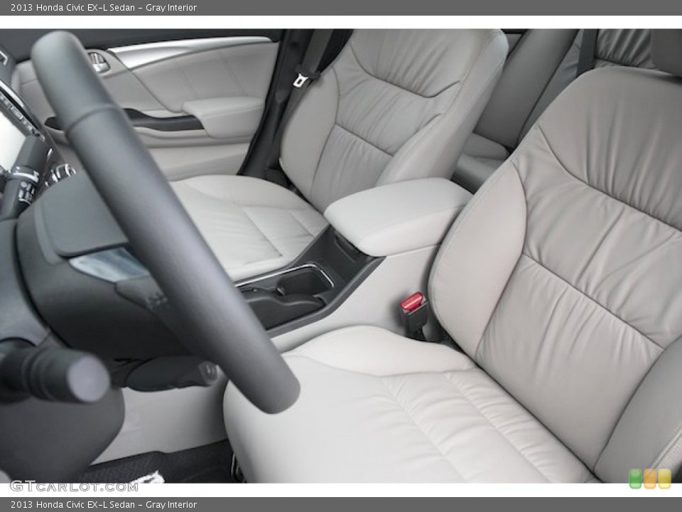 Gray Interior Front Seat for the 2013 Honda Civic EX-L Sedan #75718068
