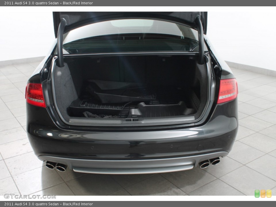 Black/Red Interior Trunk for the 2011 Audi S4 3.0 quattro Sedan #75718251
