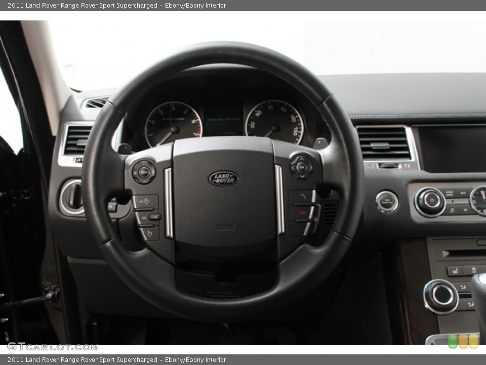 Ebony/Ebony Interior Steering Wheel for the 2011 Land Rover Range Rover Sport Supercharged #75721013