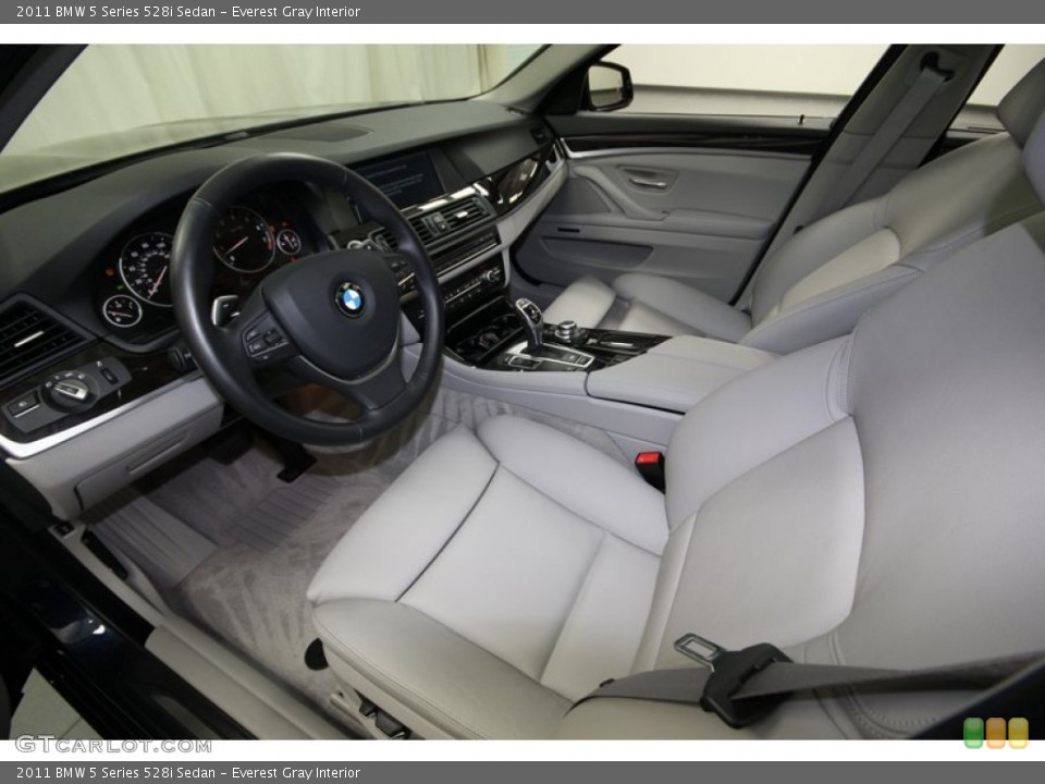 Everest Gray Interior Front Seat for the 2011 BMW 5 Series 528i Sedan #75722496