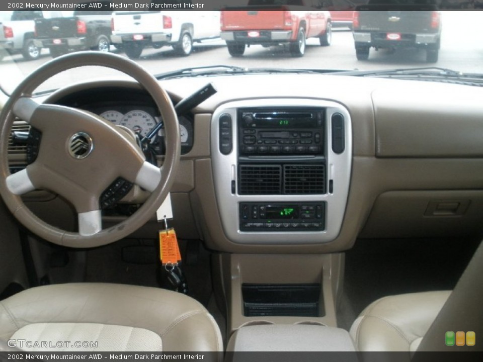 Medium Dark Parchment Interior Dashboard for the 2002 Mercury Mountaineer AWD #75722586