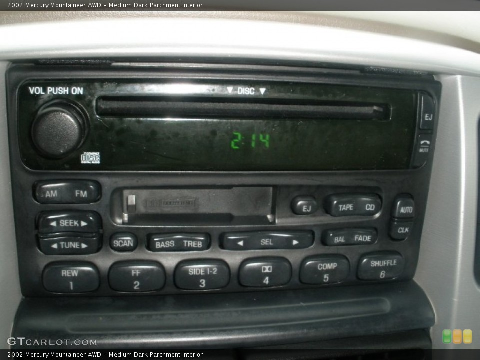 Medium Dark Parchment Interior Audio System for the 2002 Mercury Mountaineer AWD #75722904