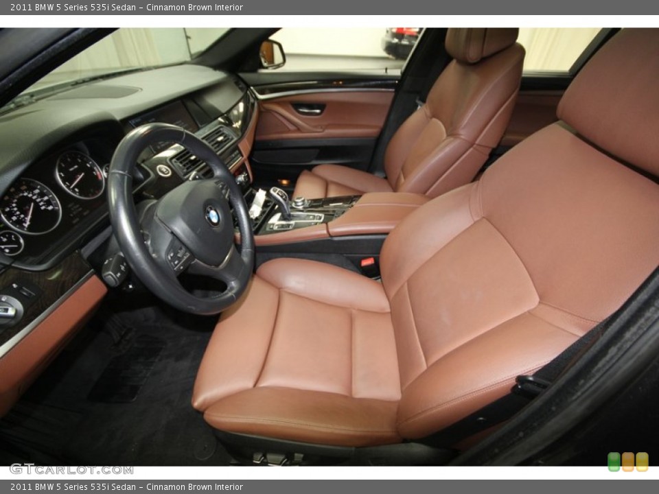 Cinnamon Brown Interior Front Seat for the 2011 BMW 5 Series 535i Sedan #75723018