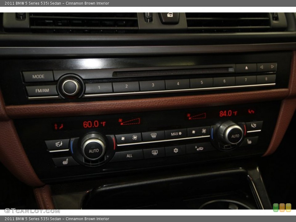 Cinnamon Brown Interior Controls for the 2011 BMW 5 Series 535i Sedan #75723262