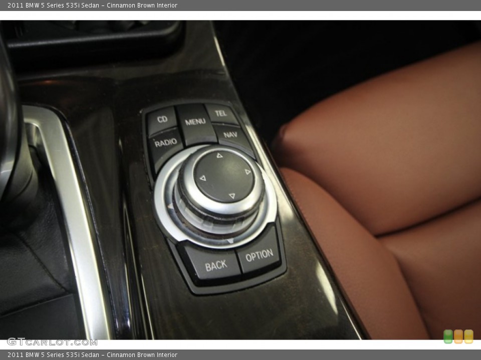 Cinnamon Brown Interior Controls for the 2011 BMW 5 Series 535i Sedan #75723280