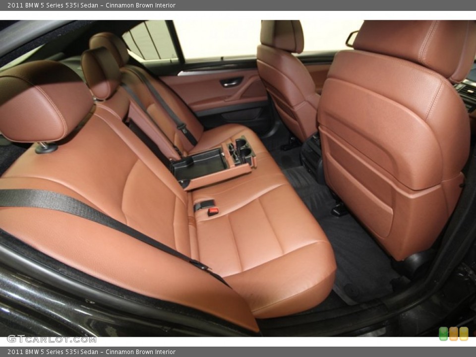 Cinnamon Brown Interior Rear Seat for the 2011 BMW 5 Series 535i Sedan #75723423