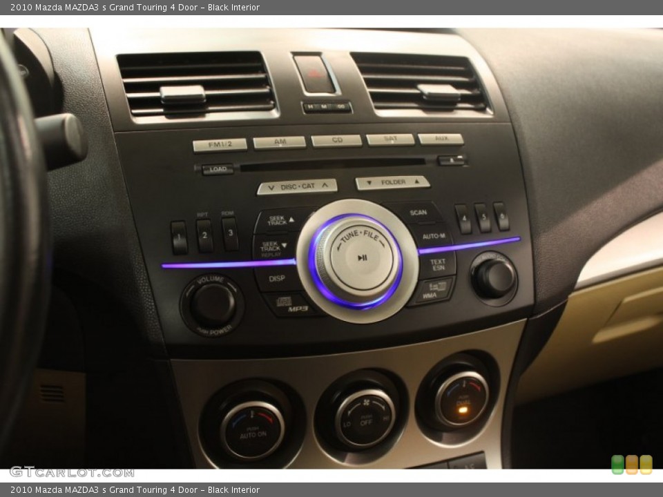 Black Interior Controls for the 2010 Mazda MAZDA3 s Grand Touring 4 Door #75724356
