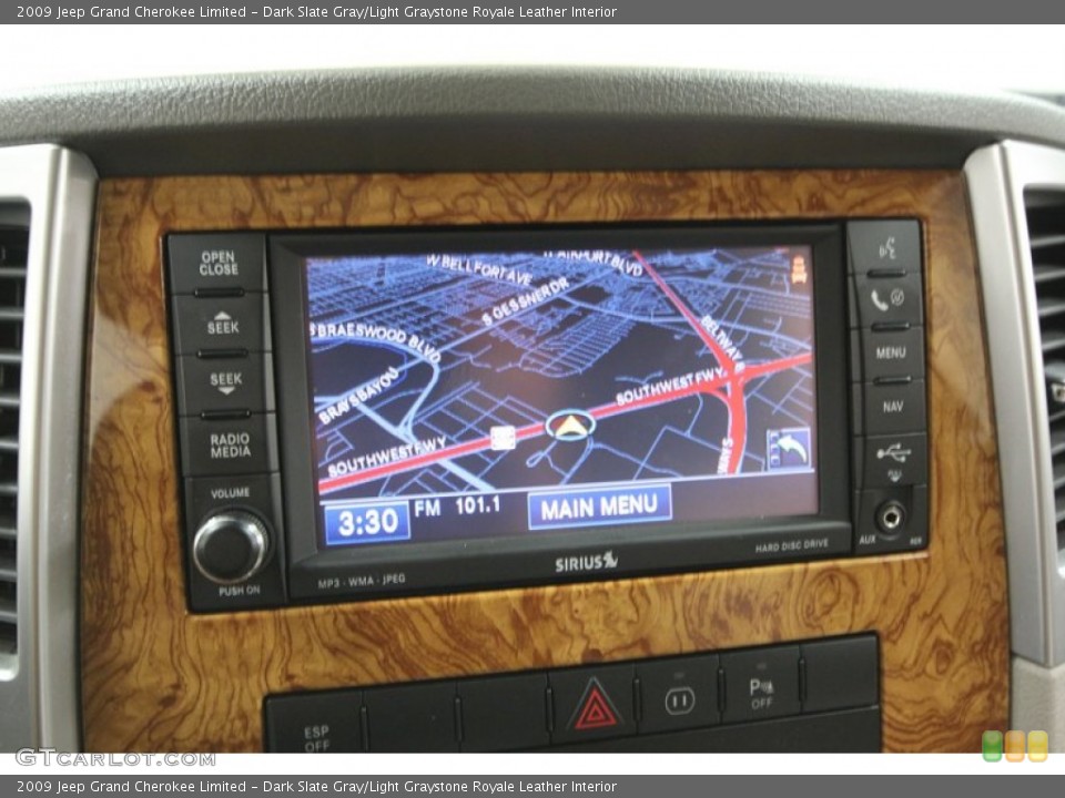 Dark Slate Gray/Light Graystone Royale Leather Interior Navigation for the 2009 Jeep Grand Cherokee Limited #75724650