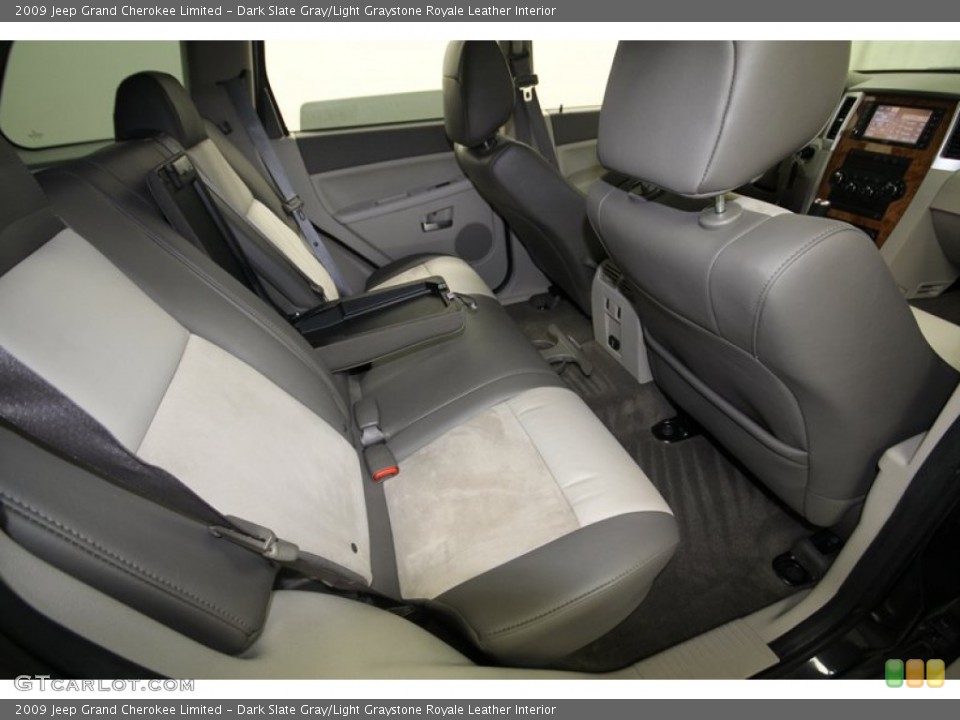 Dark Slate Gray/Light Graystone Royale Leather Interior Rear Seat for the 2009 Jeep Grand Cherokee Limited #75724695