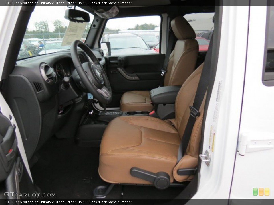 Black/Dark Saddle Interior Photo for the 2013 Jeep Wrangler Unlimited Moab Edition 4x4 #75727208