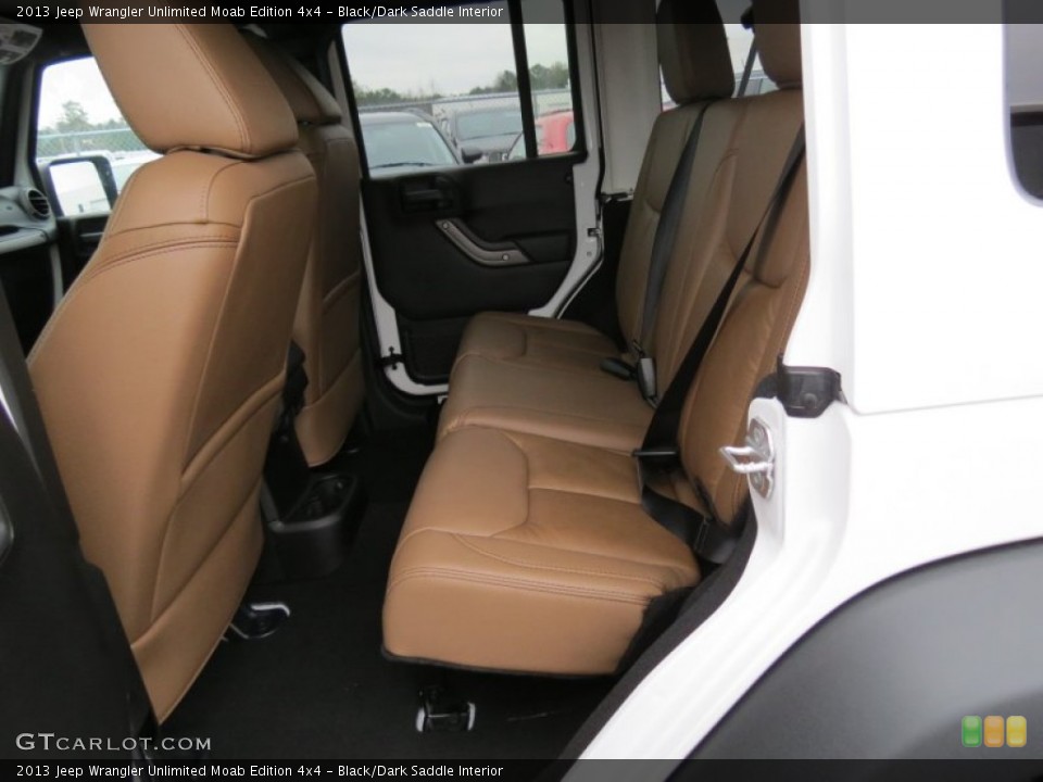 Black/Dark Saddle Interior Rear Seat for the 2013 Jeep Wrangler Unlimited Moab Edition 4x4 #75727229
