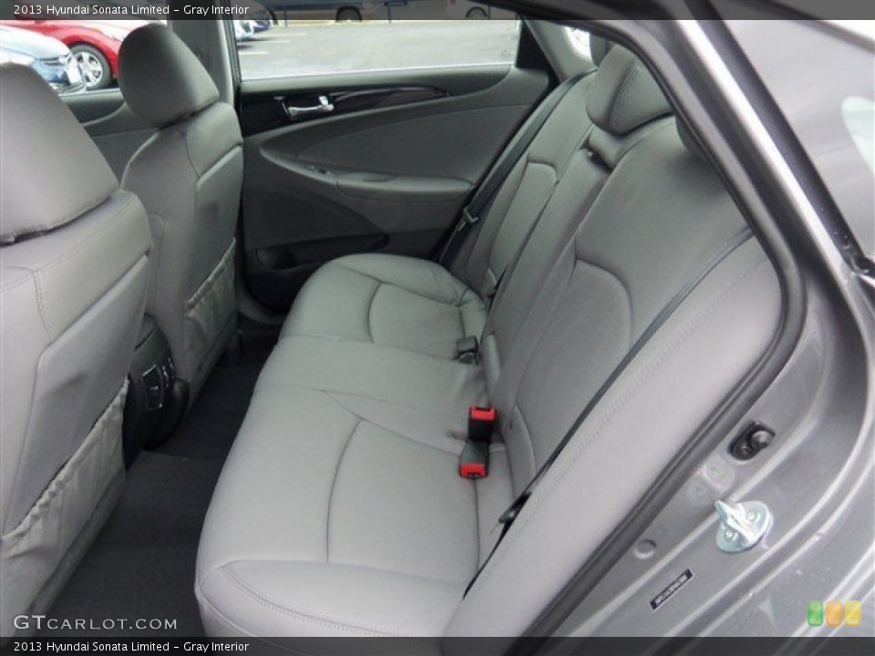 Gray Interior Rear Seat for the 2013 Hyundai Sonata Limited #75727328