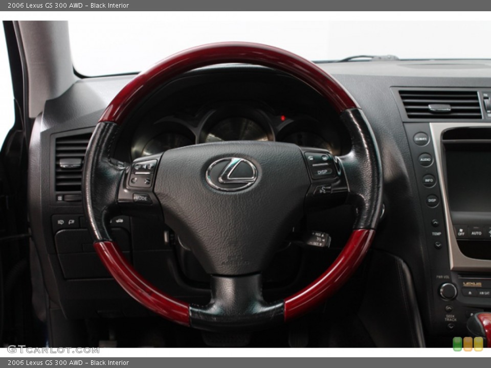 Black Interior Steering Wheel for the 2006 Lexus GS 300 AWD #75727958