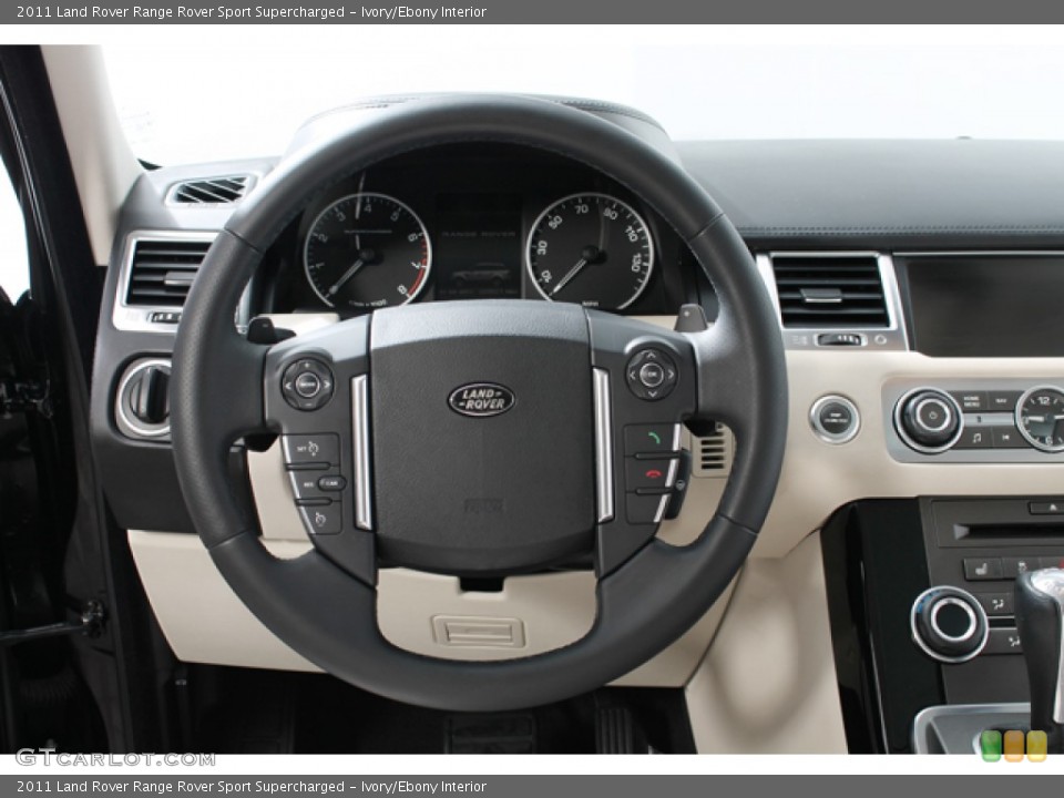 Ivory/Ebony Interior Steering Wheel for the 2011 Land Rover Range Rover Sport Supercharged #75730100