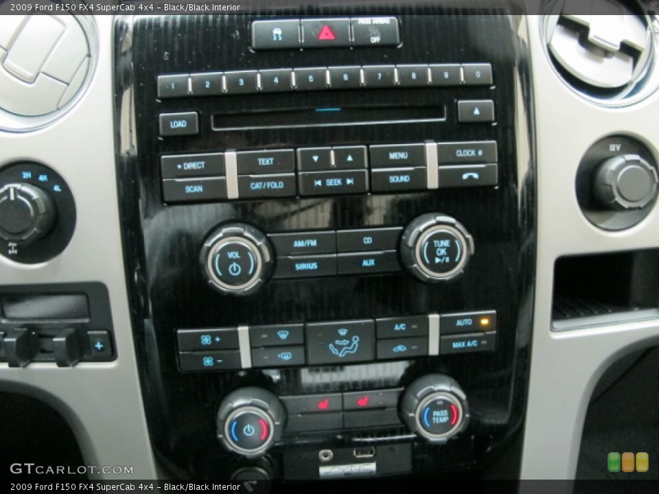 Black/Black Interior Controls for the 2009 Ford F150 FX4 SuperCab 4x4 #75732899