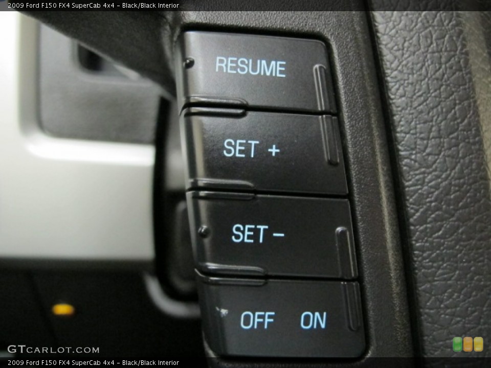 Black/Black Interior Controls for the 2009 Ford F150 FX4 SuperCab 4x4 #75733007