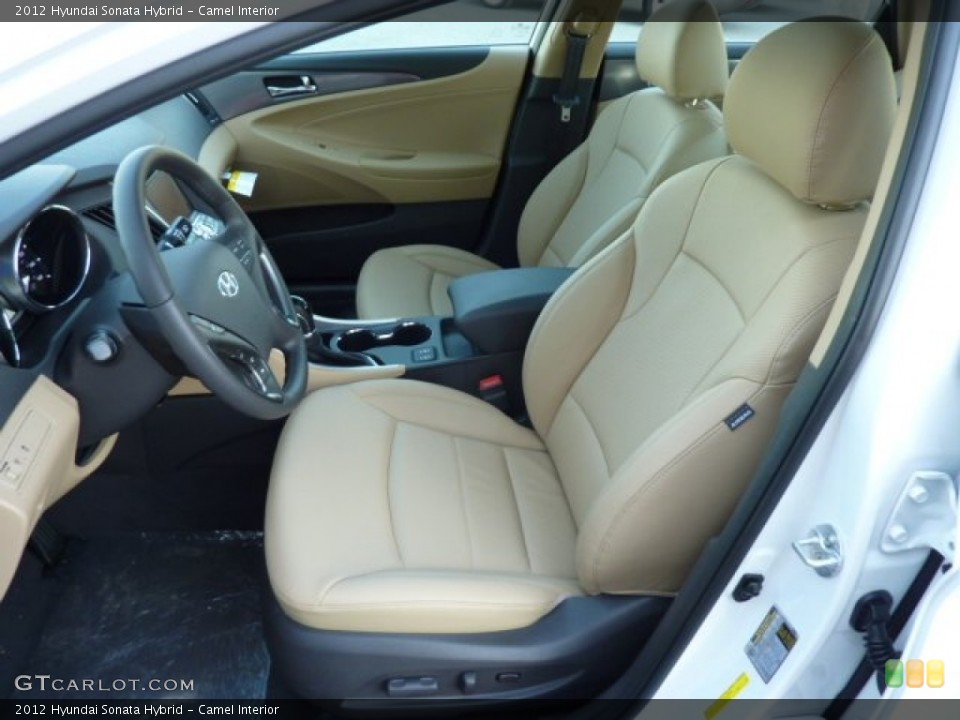 Camel Interior Front Seat for the 2012 Hyundai Sonata Hybrid #75733418