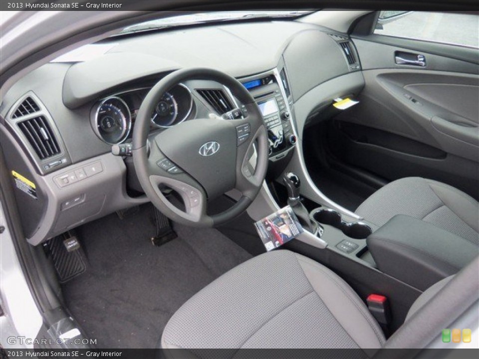 Gray Interior Prime Interior for the 2013 Hyundai Sonata SE #75733610