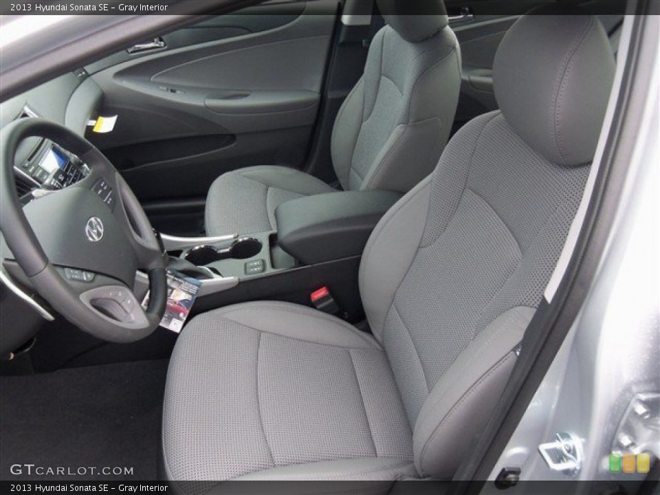 Gray Interior Front Seat for the 2013 Hyundai Sonata SE #75733634