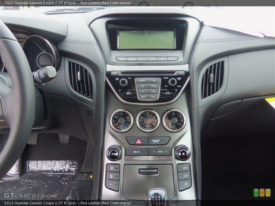 Red Leather/Red Cloth Interior Controls for the 2013 Hyundai Genesis Coupe 2.0T R-Spec #75734678