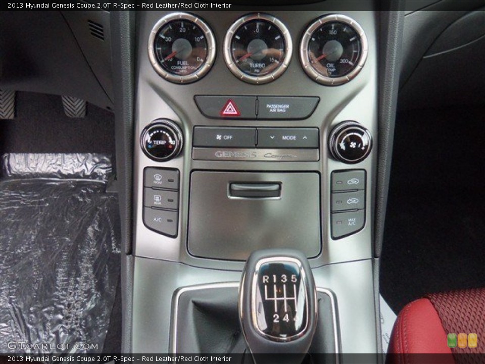 Red Leather/Red Cloth Interior Controls for the 2013 Hyundai Genesis Coupe 2.0T R-Spec #75734714
