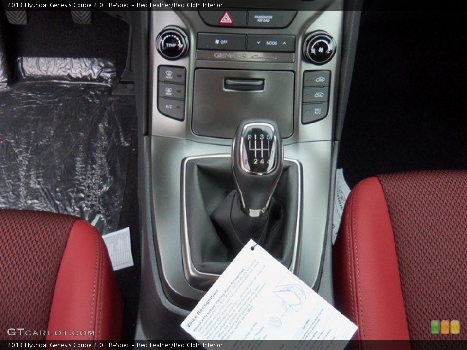 Red Leather/Red Cloth Interior Transmission for the 2013 Hyundai Genesis Coupe 2.0T R-Spec #75734733