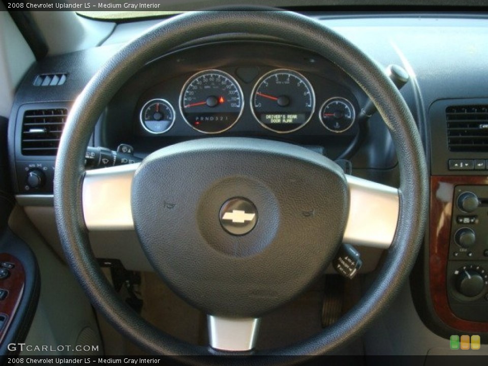 Medium Gray Interior Steering Wheel for the 2008 Chevrolet Uplander LS #75734782