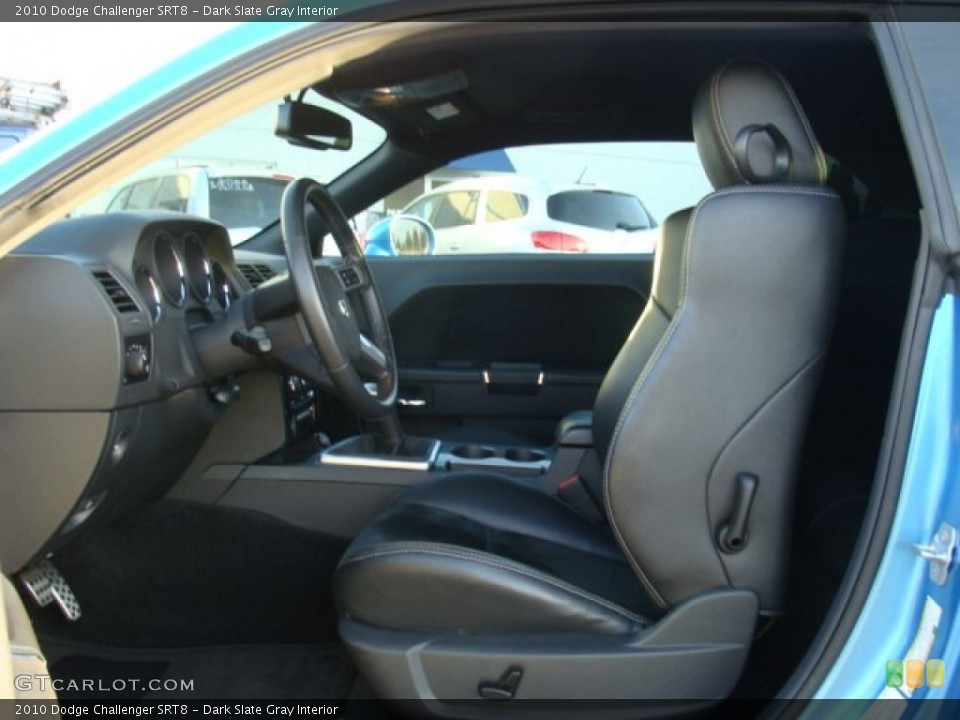 Dark Slate Gray Interior Front Seat for the 2010 Dodge Challenger SRT8 #75735292