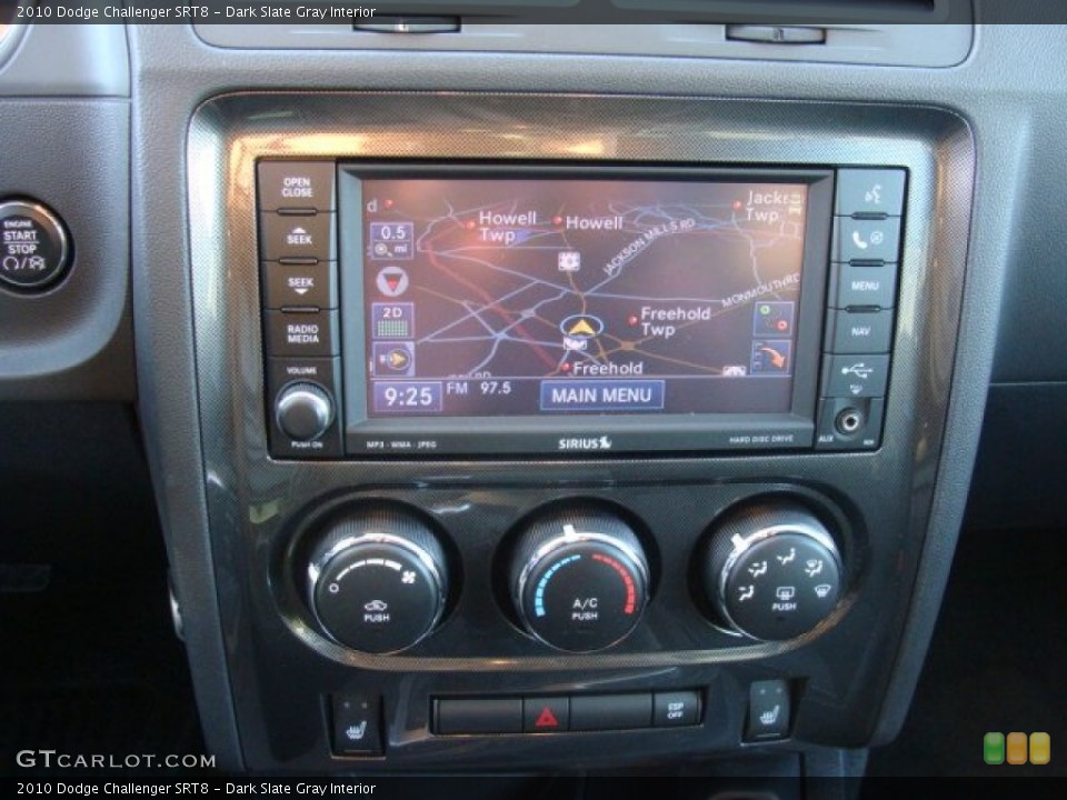 Dark Slate Gray Interior Controls for the 2010 Dodge Challenger SRT8 #75735380