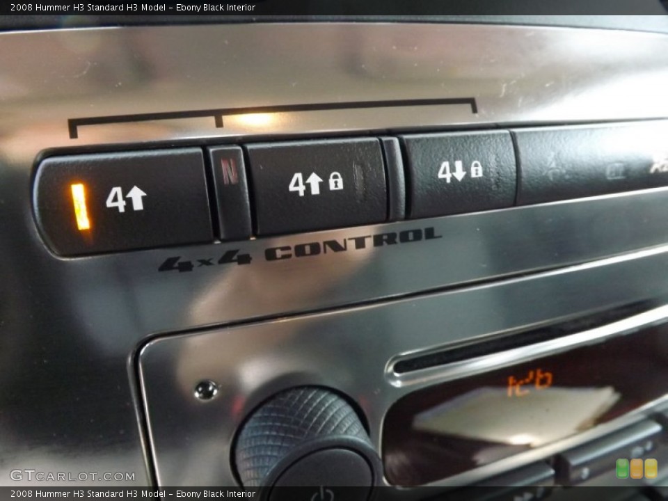 Ebony Black Interior Controls for the 2008 Hummer H3  #75735416