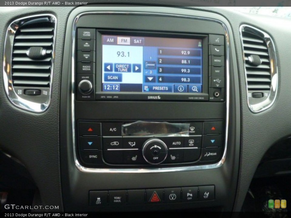 Black Interior Controls for the 2013 Dodge Durango R/T AWD #75735494
