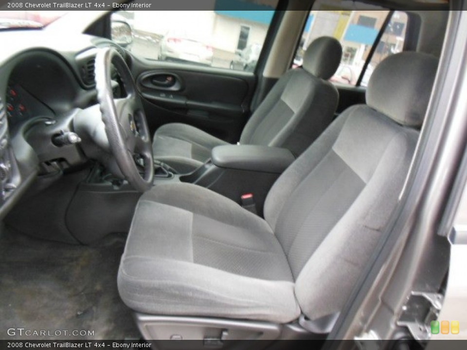 Ebony Interior Front Seat for the 2008 Chevrolet TrailBlazer LT 4x4 #75739503