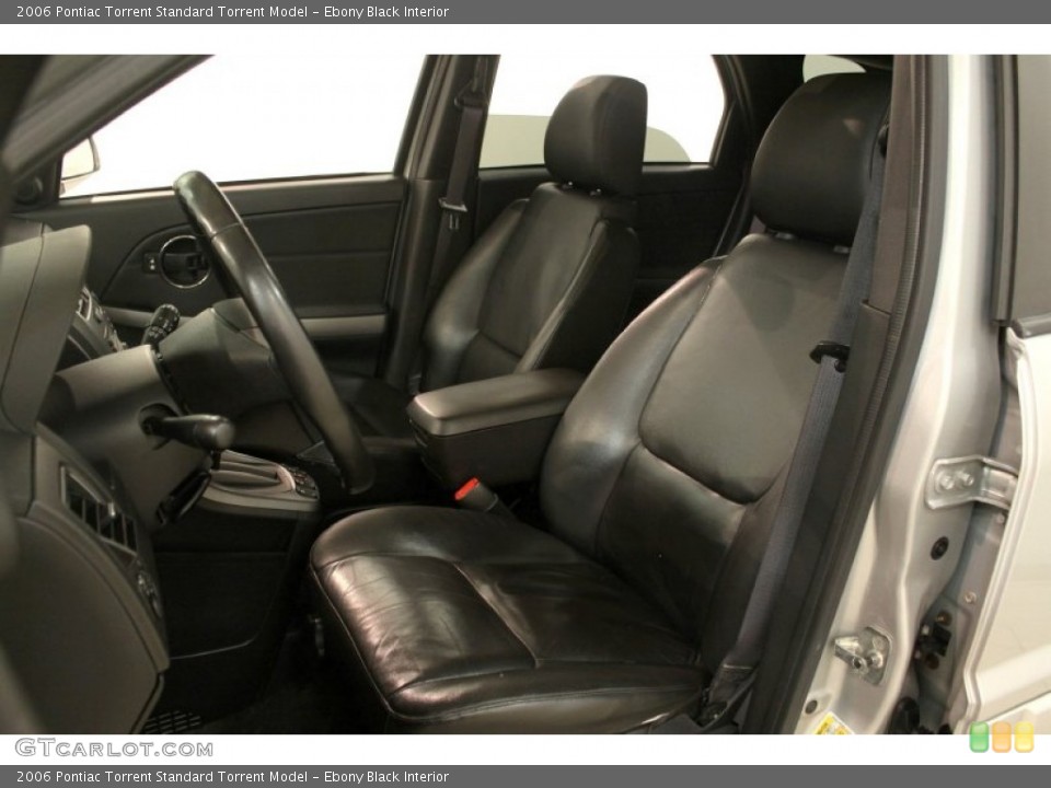 Ebony Black Interior Front Seat for the 2006 Pontiac Torrent  #75740098