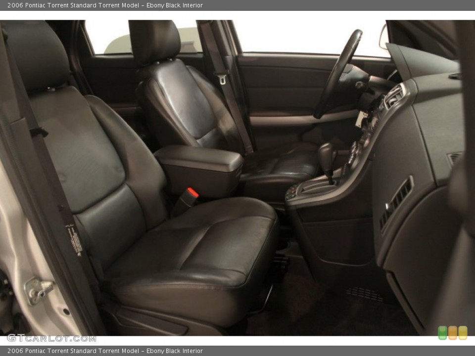 Ebony Black Interior Front Seat for the 2006 Pontiac Torrent  #75740180