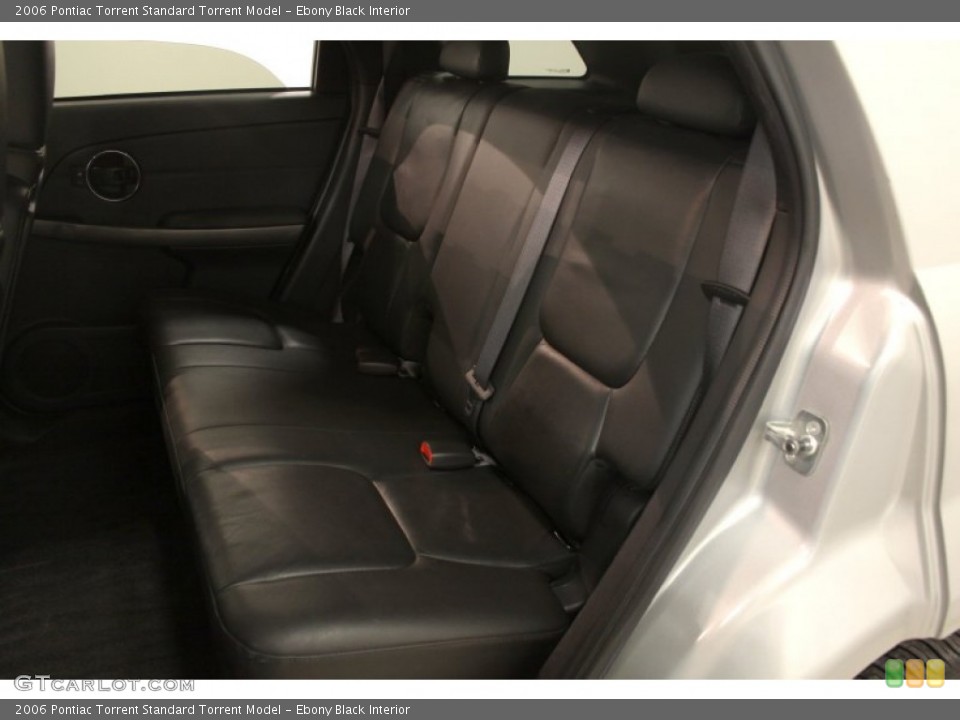Ebony Black Interior Rear Seat for the 2006 Pontiac Torrent  #75740212