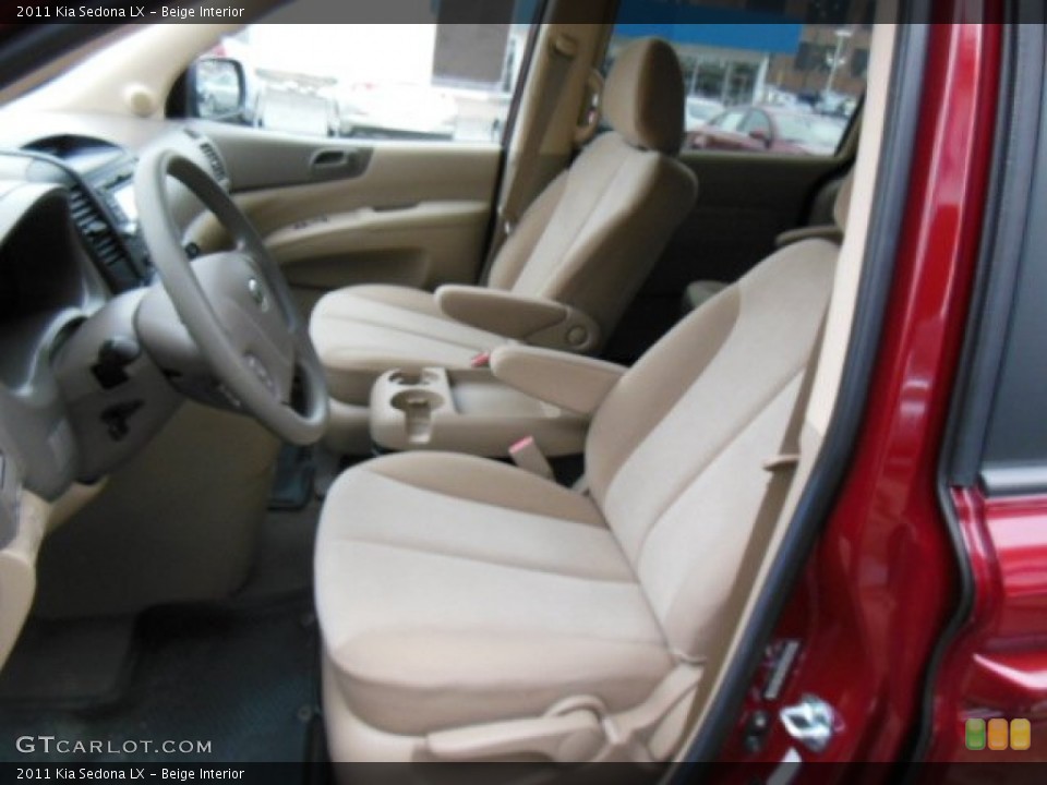 Beige Interior Front Seat for the 2011 Kia Sedona LX #75740261