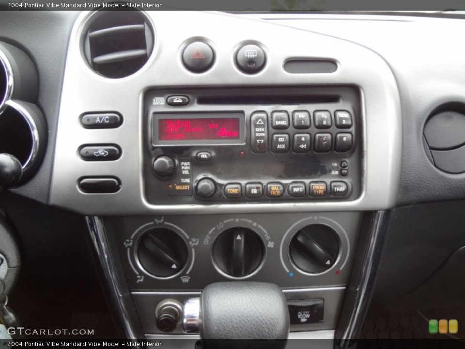 Slate Interior Controls for the 2004 Pontiac Vibe  #75740264