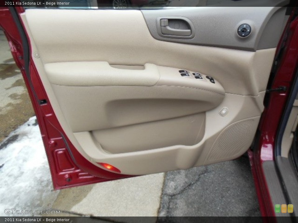 Beige Interior Door Panel for the 2011 Kia Sedona LX #75740282