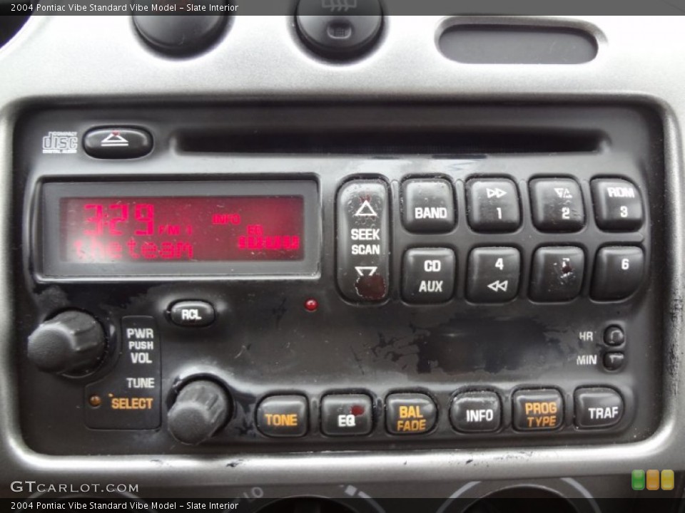 Slate Interior Audio System for the 2004 Pontiac Vibe  #75740291
