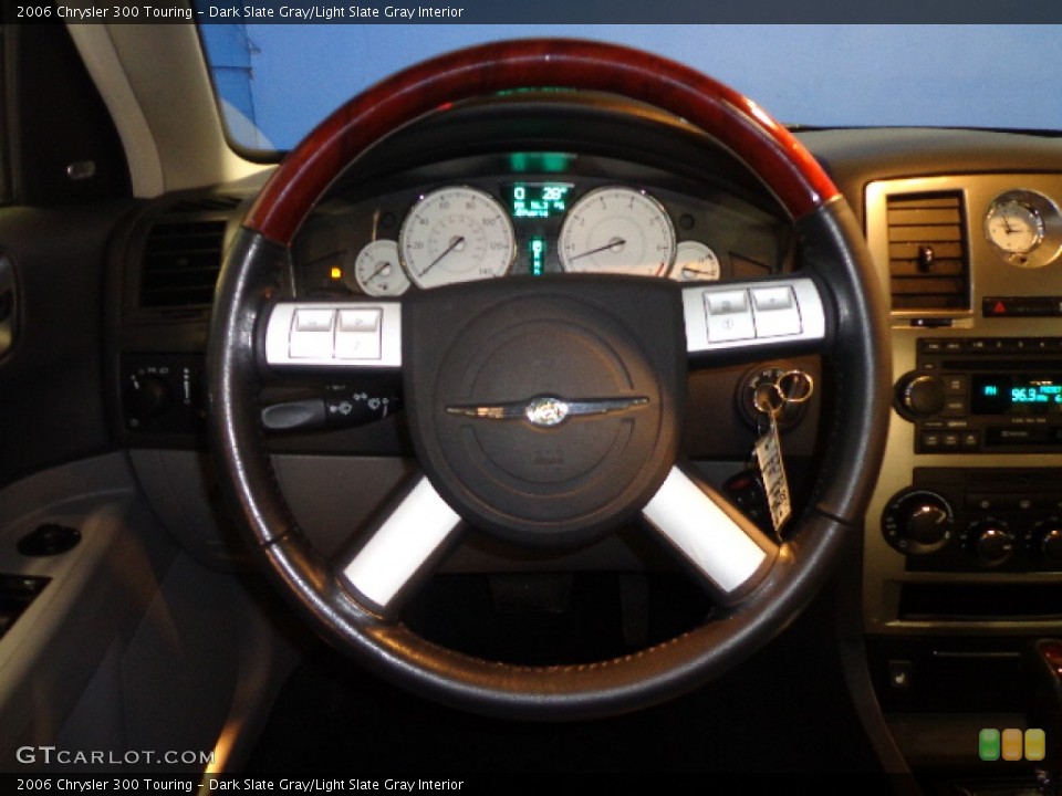Dark Slate Gray/Light Slate Gray Interior Steering Wheel for the 2006 Chrysler 300 Touring #75740477