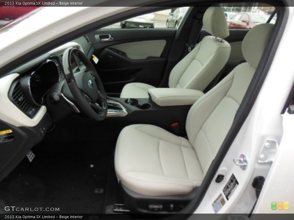 Beige Interior Front Seat for the 2013 Kia Optima SX Limited #75741008