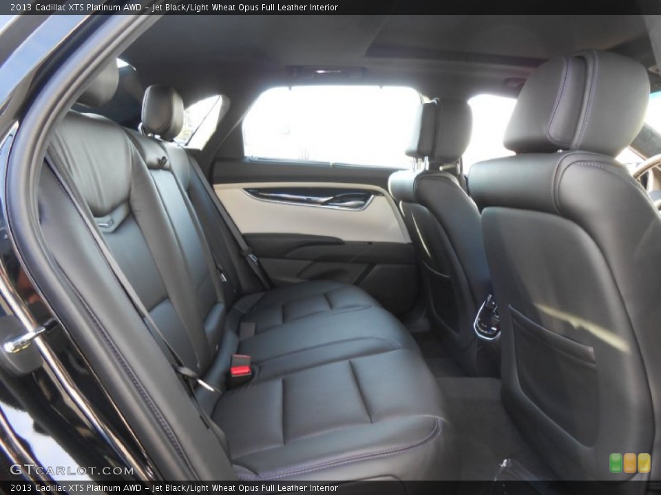 Jet Black/Light Wheat Opus Full Leather Interior Rear Seat for the 2013 Cadillac XTS Platinum AWD #75744741
