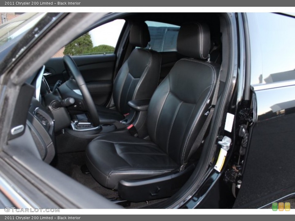 Black Interior Front Seat for the 2011 Chrysler 200 Limited #75746447