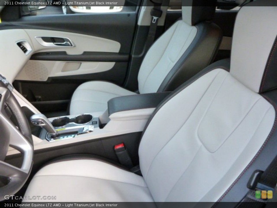 Light Titanium/Jet Black Interior Front Seat for the 2011 Chevrolet Equinox LTZ AWD #75748235