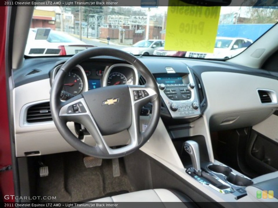 Light Titanium/Jet Black Interior Dashboard for the 2011 Chevrolet Equinox LTZ AWD #75748271