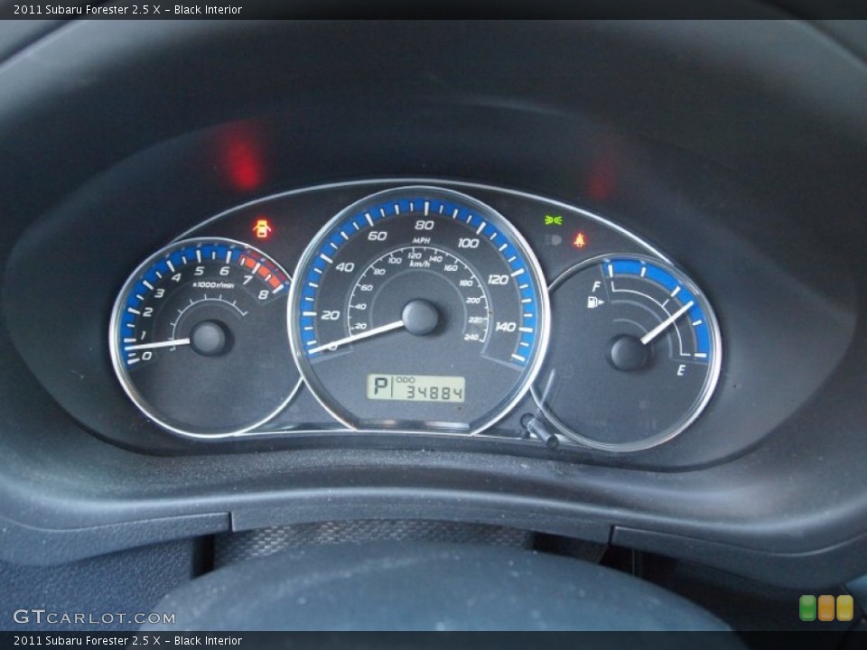 Black Interior Gauges for the 2011 Subaru Forester 2.5 X #75749086