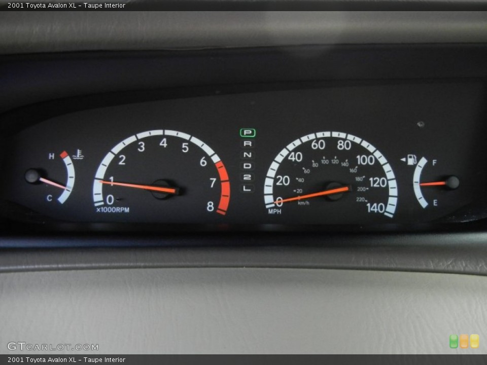Taupe Interior Gauges for the 2001 Toyota Avalon XL #75749244